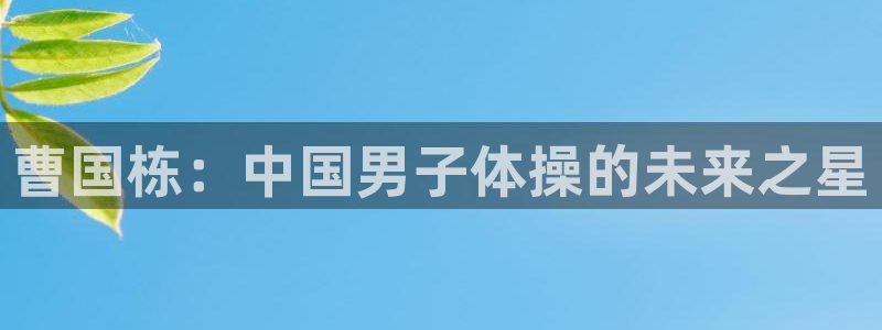 谈球吧：曹国栋：中国男子体操的未来之星